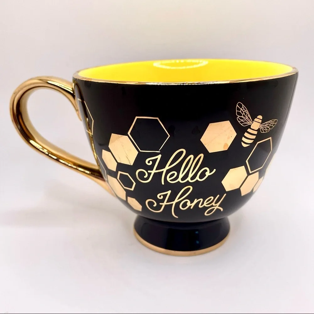 Paper Source “Hello Honey” Footed Mug With Bee
